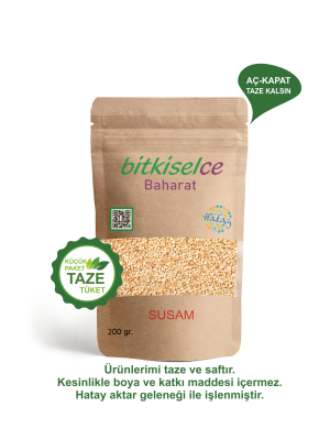 Premium Kalite Doğal Susam - Sofralarınızın Sağlık Işıltısı 200 gr.